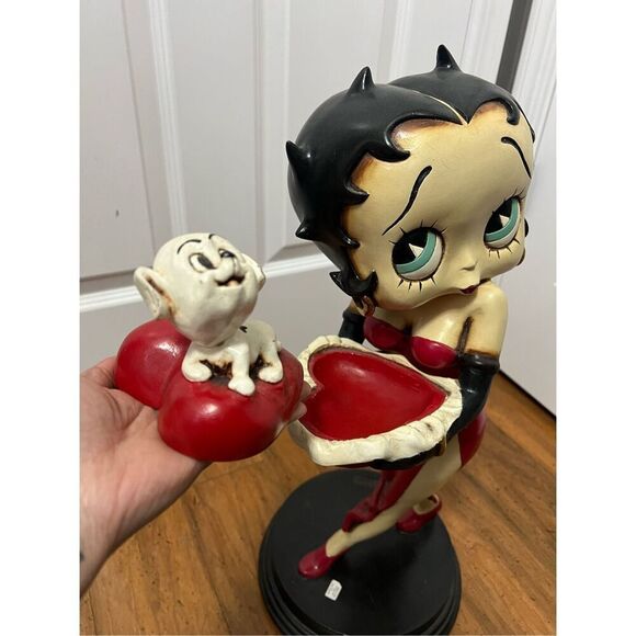 Betty Boop Vintage Rare Statue/Sculpture With Pudgy - Picture 13 of 16